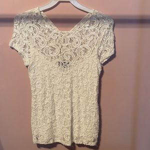 INC International Concepts short sleeve blouse medium